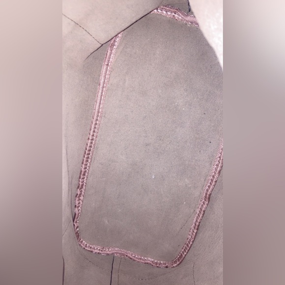 Leather and suede purse and wallet set or makeup case matching - Picture 5 of 7